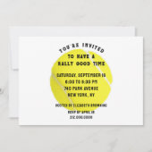 テニスパーティの招待状 招待状 (正面)