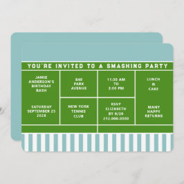 テニスパーティの招待状 招待状