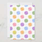 テニスパーティの招待状 招待状 (裏面)