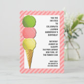 テニスパーティの招待状 招待状 (スタンド正面)