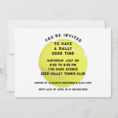 テニスパーティーの招待状 招待状 (正面)