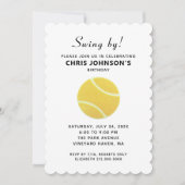 テニスパーティーの招待状 招待状 (正面)