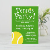 テニスパーティーの招待状 誕生日やBBQに 招待状 (スタンド正面)
