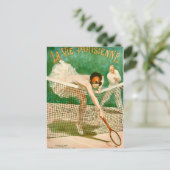 テニスパーティーはがき ポストカード (スタンド正面)