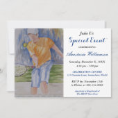 テニスパーティーイベント招待状 招待状 (正面)