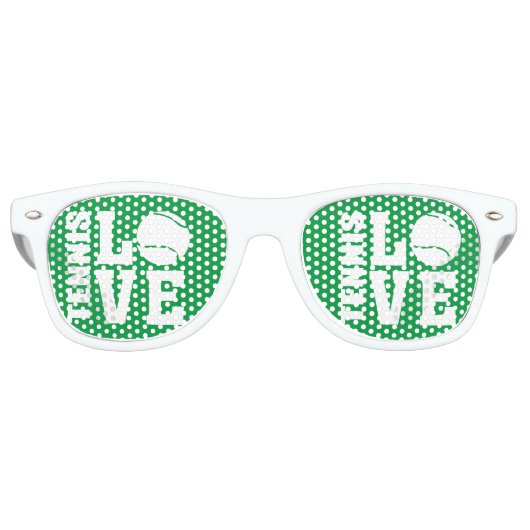 テニスパーティーシェード レトロサングラス (正面)