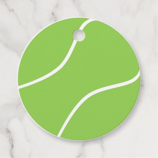 テニスパーティー好意ラベル、誕生日ラベル フェイバータグ (正面)