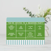 テニスパーティー招待状 招待状 (スタンド正面)