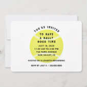 テニスパーティー招待状 招待状 (正面)