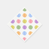 テニスパーティー紙ナプキンス スタンダードカクテルナプキン (角)