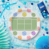 テニスパーティー紙プレート ペーパープレート (パーティー)