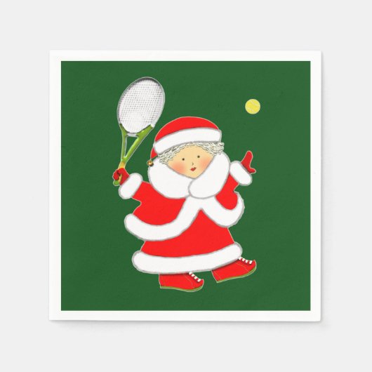 テニスパーティー スタンダードカクテルナプキン (正面)