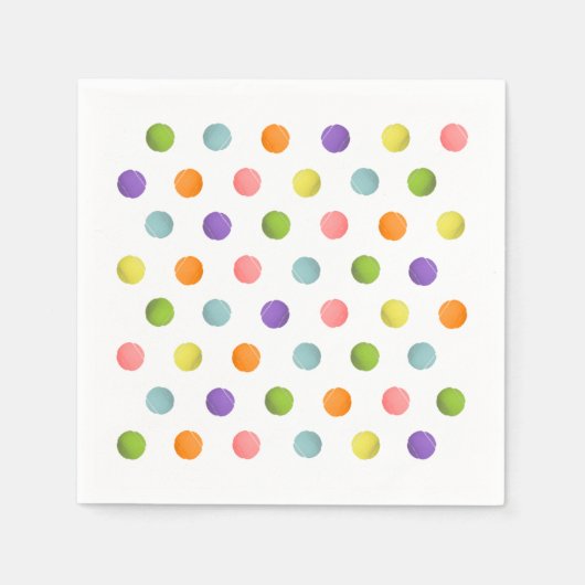 テニスパーティー スタンダードカクテルナプキン (正面)