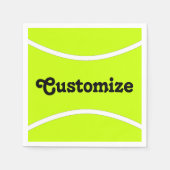 テニスパーティー/バンケットカスタム文字カクテルナプキンス スタンダードカクテルナプキン (正面)