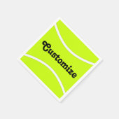 テニスパーティー/バンケットカスタム文字カクテルナプキンス スタンダードカクテルナプキン (角)