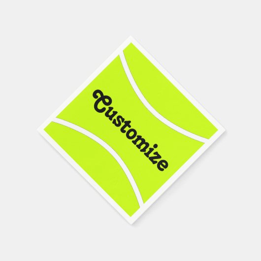 テニスパーティー/バンケットカスタム文字カクテルナプキンス スタンダードカクテルナプキン (角)