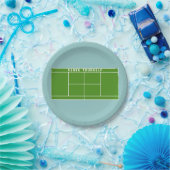 テニスパーティー ペーパープレート (パーティー)