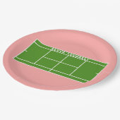 テニスパーティー ペーパープレート (アングル)