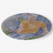 テニスパーティー ペーパープレート (アングル)