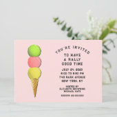 テニスパーティー 招待状 (スタンド正面)