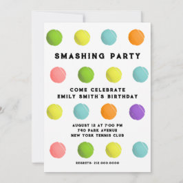 テニスパーティー 招待状