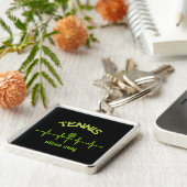 テニスビーブオンキーチェーンデザイン キーホルダー (側面)