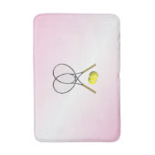 テニスピンクスポーツ バスマット (正面縦)