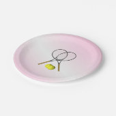 テニスピンクスポーツ ペーパープレート (アングル)