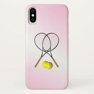 テニスピンクスポーツ iPhone X ケース