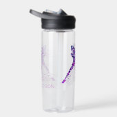 テニスピンクピクパーソナライズされたセル名 ウォーターボトル (右面)