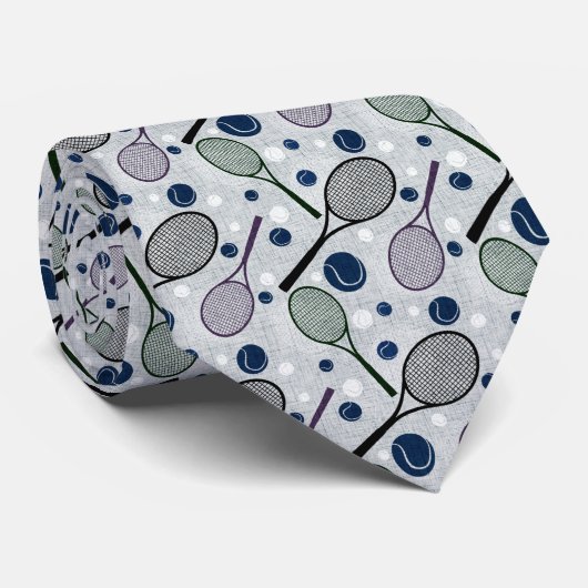 テニスファンのためのスポーツパターン。 ネクタイ (ロール)