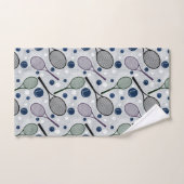 テニスファンのためのスポーツパターン。 バスタオルセット (ハンドタオル)