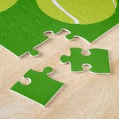 テニスファンの切れのサーブ ジグソーパズル (側面)