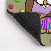 テニスフクロウ マウスパッド (コーナー)