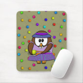 テニスフクロウ マウスパッド (マウス)