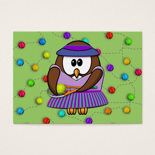 テニスフクロウ：女の子 (正面)