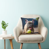 🐶テニスフランスのボールでブルドッグパピー クッション (椅子)