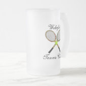 テニスフロステッドマグ フロストグラスビールジョッキ (正面右)