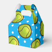 テニスブルー水玉模様誕生会 フェイバーボックス (裏面サイド)