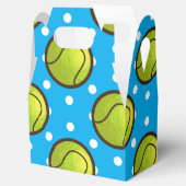 テニスブルー水玉模様誕生会 フェイバーボックス (オープン)