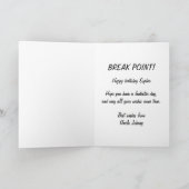 テニスブレイクポイントハッピーバースデーカード カード (内部)