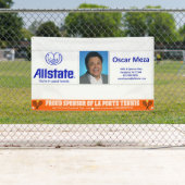 テニスブースタークラブビジネスバパーソナライズされたナー 横断幕 (インサイチュ)