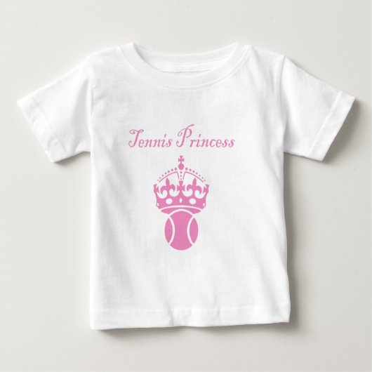 テニスプリンセス ベビーTシャツ (正面)