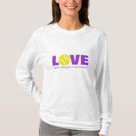 テニスプレーヤーにとって愛は無意味 | ロングTシャツ Tシャツ