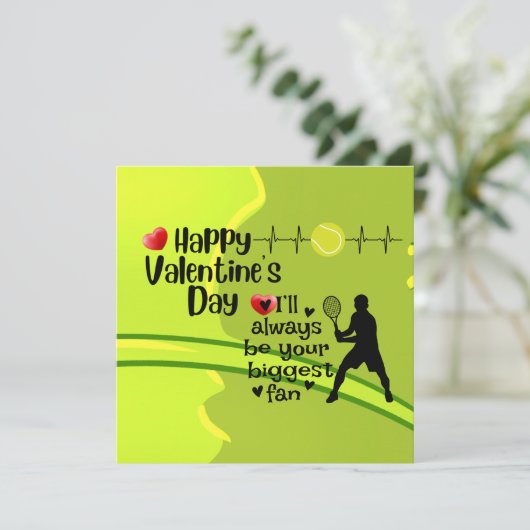 テニスプレーヤーに恋して バレンタインデーおめでとう シーズンカード (スタンド正面)