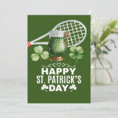テニスプレーヤーのためのセントパトリックデー シーズンカード (スタンド正面)