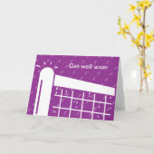 テニスプレーヤーのための良いカードを得る カード (黄色い花)