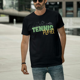 テニスプレーヤーのダイビングが面白いTシャツ(アスリート向け) Tシャツ