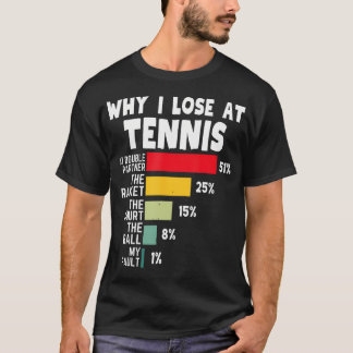 テニスプレーヤーの冗談 テニス スポーツ Tシャツ