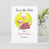 テニスプレーヤーの結婚式の日程を保存しよう 招待状 (スタンド正面)